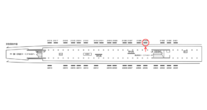 京急／羽田空港第1・第2ターミナル駅／／№21005駅看板・駅広告、位置図