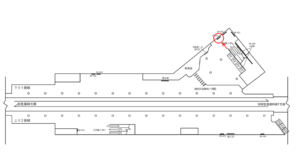 京急／羽田空港第3ターミナル駅／№B9-931№931駅看板・駅広告、位置図