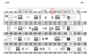 JR／東京駅／北行線側／№5駅看板・駅広告、位置図