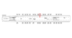 京急／羽田空港第1・第2ターミナル駅／／№21009駅看板・駅広告、位置図