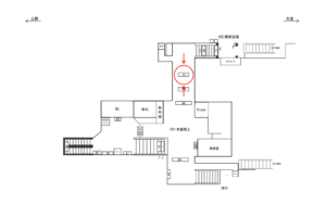 JR／与野駅／本屋橋上／№61駅看板・駅広告、位置図