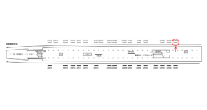 京急／羽田空港第1・第2ターミナル駅／／№21001駅看板・駅広告、位置図