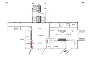 JR/小田原駅/橋上本屋口/№22駅看板・駅広告、位置図