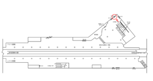 京急／羽田空港第3ターミナル駅／№B9-932№932駅看板・駅広告、位置図