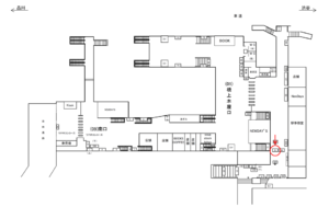 JR／大崎駅／橋上本屋口／№91駅看板・駅広告、位置図