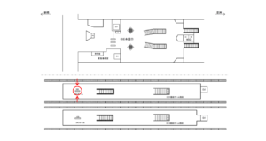 ゆりかもめ 有明駅/ホーム/№101駅看板・駅広告、位置図