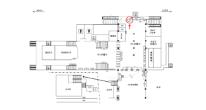 JR／町田駅／自由通路／№6駅看板・駅広告、位置図