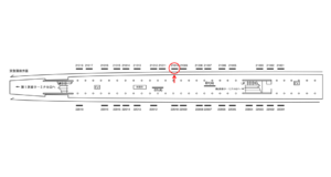 京急／羽田空港第1・第2ターミナル駅／／№21010駅看板・駅広告、位置図