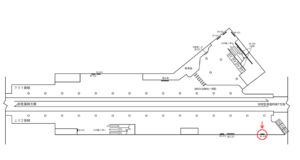 京急／羽田空港第3ターミナル駅／№B9-928№928駅看板・駅広告、位置図