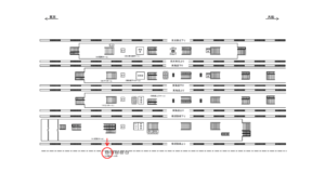 JR/横浜駅/須賀ホーム前/№15駅看板・駅広告、位置図