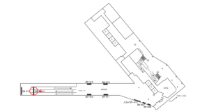 京急／羽田空港第3ターミナル駅／№B9-914№914駅看板・駅広告、位置図
