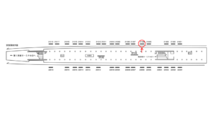 京急／羽田空港第1・第2ターミナル駅／／№21006駅看板・駅広告、位置図
