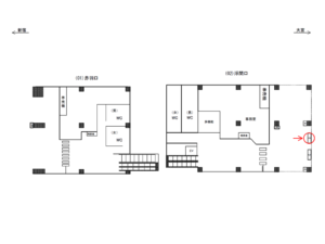 JR／北赤羽駅／浮間口／№5駅看板・駅広告、位置図