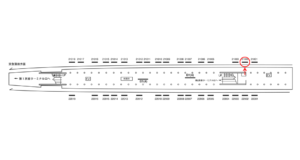京急／羽田空港第1・第2ターミナル駅／／№21002駅看板・駅広告、位置図