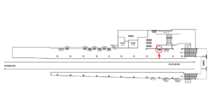京急/穴守稲荷駅//№41001駅看板・駅広告、位置図