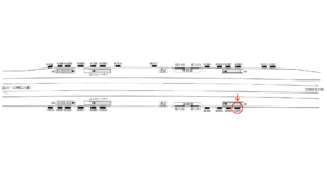 京急／糀谷駅／／№42001駅看板・駅広告、位置図