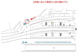 東武　柏駅／駅だて／№313駅看板・駅広告、位置図