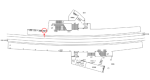 京急／港町駅／／№41002駅看板・駅広告、位置図