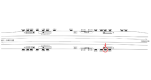 京急／糀谷駅／／№42002駅看板・駅広告、位置図