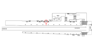京急/穴守稲荷駅//№31005駅看板・駅広告、位置図