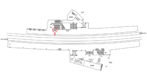 京急／港町駅／／№41001駅看板・駅広告、位置図