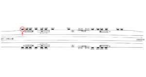 京急／糀谷駅／／№41010駅看板・駅広告、位置図