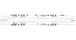 京急／糀谷駅／／№42009駅看板・駅広告、位置図