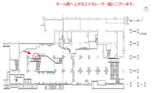 東武 船橋駅//№104駅看板・駅広告、位置図
