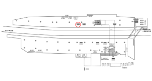 京急/川崎大師駅//№21002駅看板・駅広告、位置図