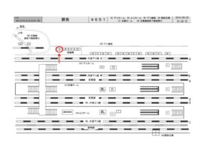 JR　蘇我駅／下り線側／№19駅看板・駅広告、位置図