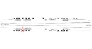 京急／糀谷駅／／№42007駅看板・駅広告、位置図