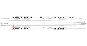 京急／糀谷駅／／№42010駅看板・駅広告、位置図