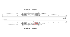 京急／六郷土手駅／／№23001駅看板・駅広告、位置図
