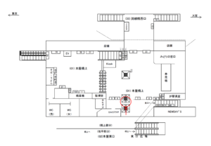 JR／川口駅／本屋橋上／№22駅看板・駅広告、位置図