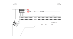 JR／武蔵浦和駅／武蔵野線ホーム／№102駅看板・駅広告、位置図