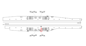 京急／六郷土手駅／／№22001駅看板・駅広告、位置図