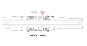 京急／六郷土手駅／／№21002駅看板・駅広告、位置図