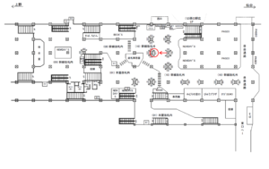 JR／宇都宮駅／幹線改札外／№877駅看板・駅広告、位置図
