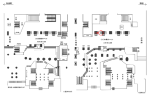 JR／東京駅／中乗ホール／№22駅看板・駅広告、位置図