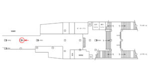 京急／六郷土手駅／／№43003駅看板・駅広告、位置図