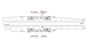 京急／六郷土手駅／／№21003駅看板・駅広告、位置図