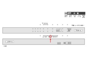 北総　小室駅／上／№6駅看板・駅広告、位置図