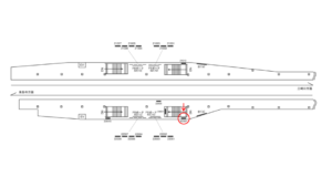 京急／六郷土手駅／／№42001駅看板・駅広告、位置図