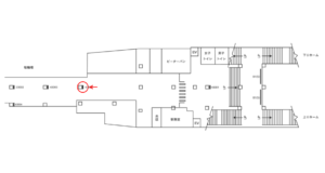 京急／六郷土手駅／／№43002駅看板・駅広告、位置図