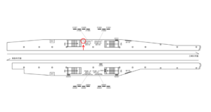 京急／六郷土手駅／／№21007駅看板・駅広告、位置図