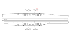 京急／六郷土手駅／／№21001駅看板・駅広告、位置図