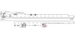 京急/八丁畷駅//№42001駅看板・駅広告、位置図