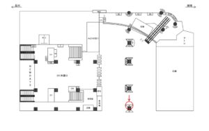 JR／恵比寿駅／本屋口／№88駅看板・駅広告、位置図