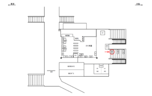 JR／戸塚駅／本屋口／№66駅看板・駅広告、位置図
