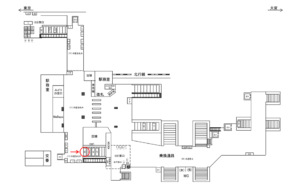 JR／南浦和駅／東口／№26駅看板・駅広告、位置図